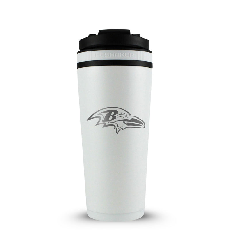 Load image into Gallery viewer, Officially Licensed Baltimore Ravens 26oz Ice Shaker
