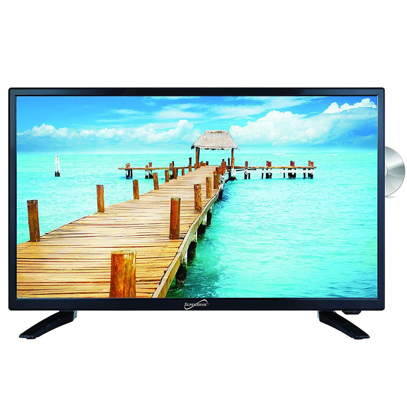 Load image into Gallery viewer, 24&quot; Supersonic 12 Volt AC/DC LED HDTV with DVD Player, USB, SD Card Reader and HDMI (SC-2412)
