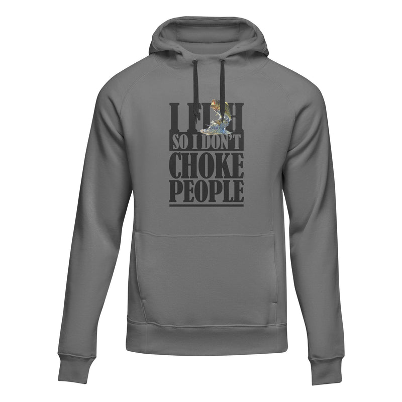 Load image into Gallery viewer, I Fish So I Don&#39;t Choke People Unisex Hoodie
