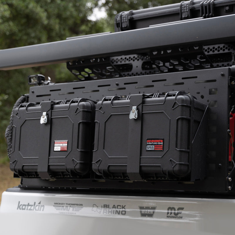 Load image into Gallery viewer, Go Rhino XVenture Gear Hard Case Mount Medium 18in. (Mount ONLY for XRS/SRM Racks) - Tex. Blk
