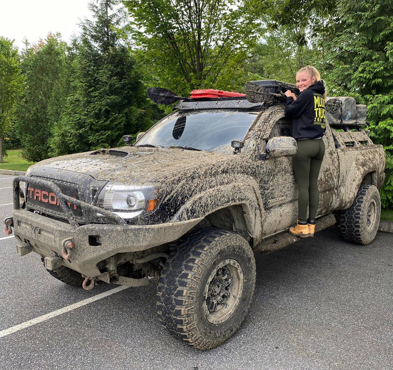 Load image into Gallery viewer, Muddy Trucks Zero F*cks Hoodie
