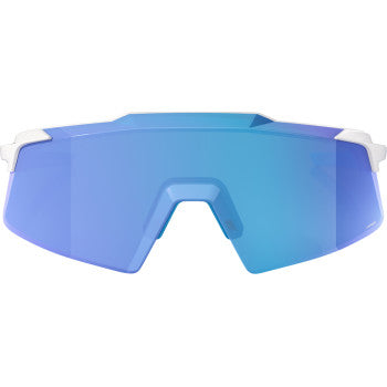 Load image into Gallery viewer, 100% Aerocraft Sunglasses - Matte White - HiPER Blue 60032-00011
