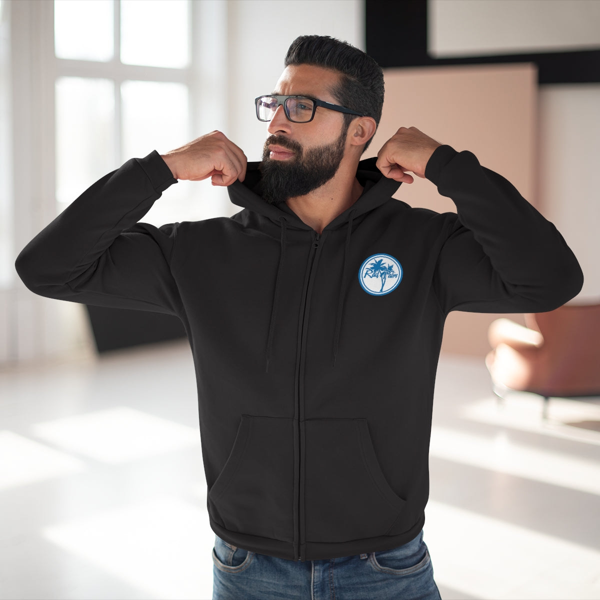 Rad Palm Submariner Unisex Hooded Zip Sweatshirt
