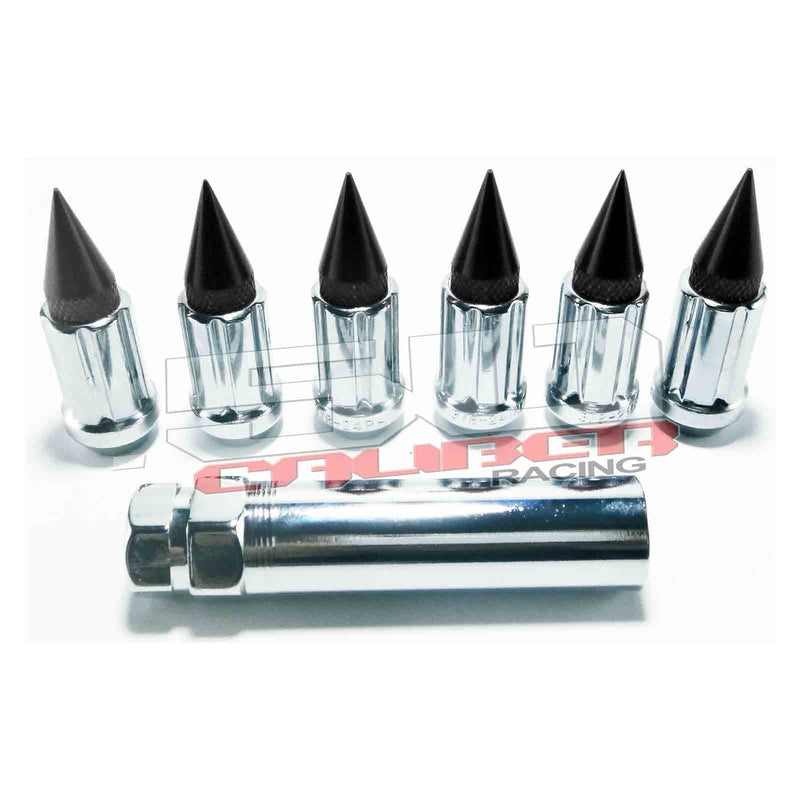 Load image into Gallery viewer, 12 x 1.25 mm Chrome Spiked Lug Nuts - 16 Pack
