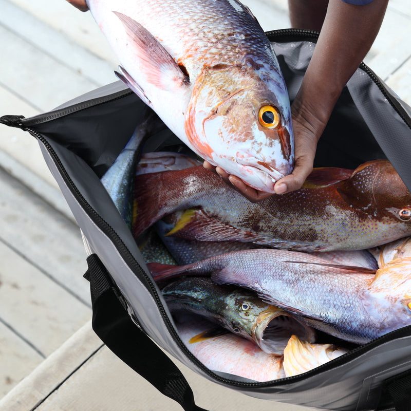 Load image into Gallery viewer, 27QT Insulated Fish Cooler Bag, Flat Bottom
