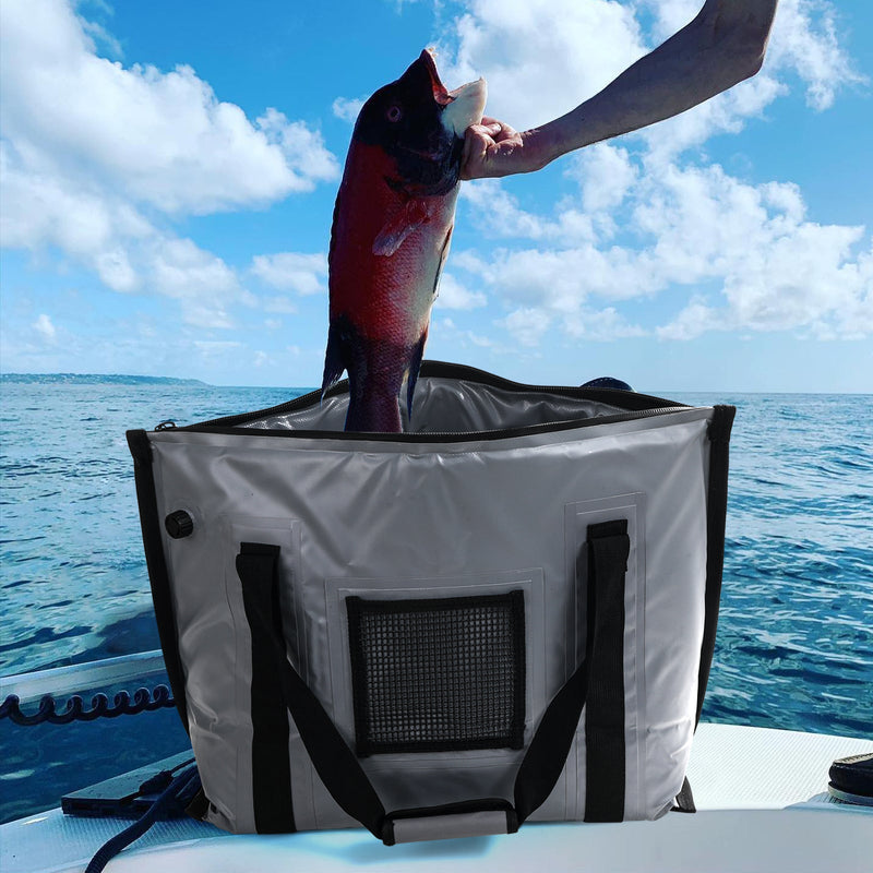 Load image into Gallery viewer, 27QT Insulated Fish Cooler Bag, Flat Bottom

