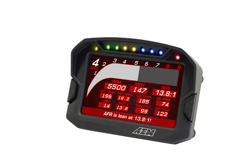 Load image into Gallery viewer, AEM CD-5LG Carbon Logging Digital Dash Display w/ Internal 10Hz GPS &amp; Antenna 30-5603
