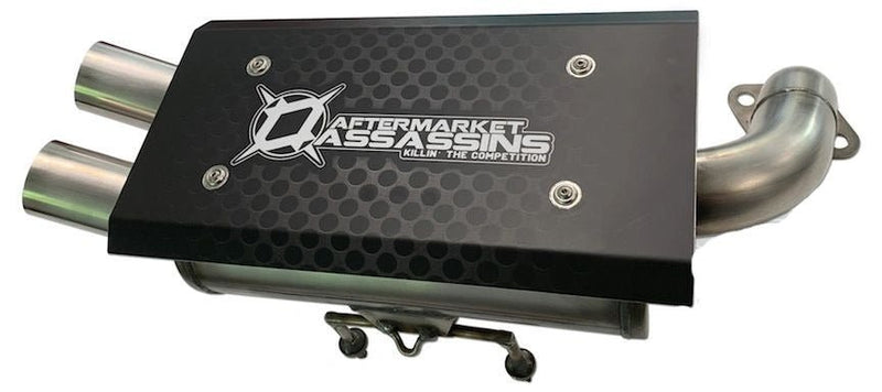 Load image into Gallery viewer, Aftermarket Assassins Stainless Slip-On Exhaust for 2016+ Polaris General / RZR 1000 S
