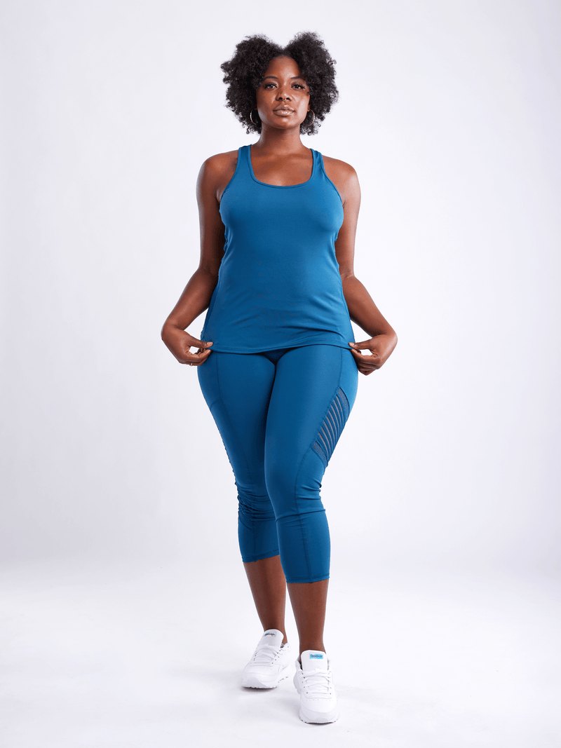 Load image into Gallery viewer, JupiterGear High-Waisted Pilates Leggings with Side Pockets &amp; Mesh Panels
