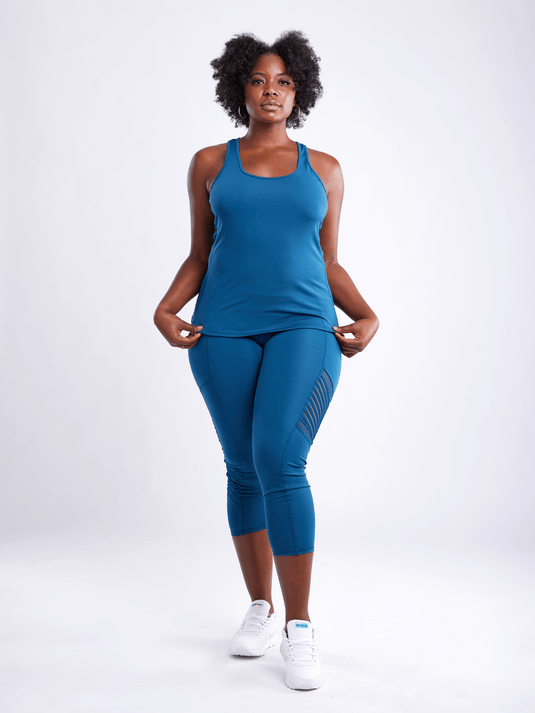 JupiterGear High-Waisted Pilates Leggings with Side Pockets & Mesh Panels