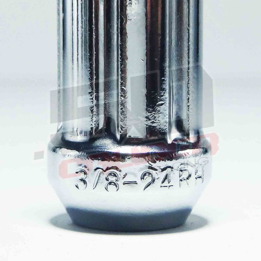 3/8 x 24 Chrome Spiked Lug Nuts Anodized - 16 Pack