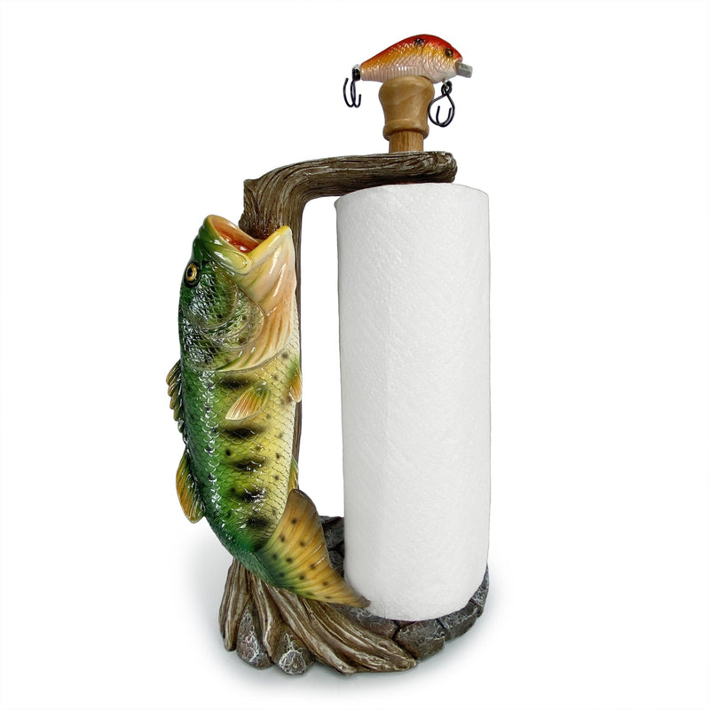 Load image into Gallery viewer, Paper Towel Holder-Largemouth Bass

