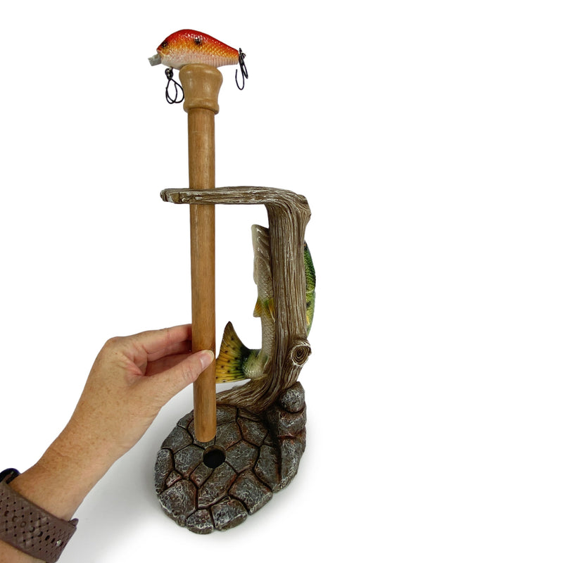 Load image into Gallery viewer, Paper Towel Holder-Largemouth Bass
