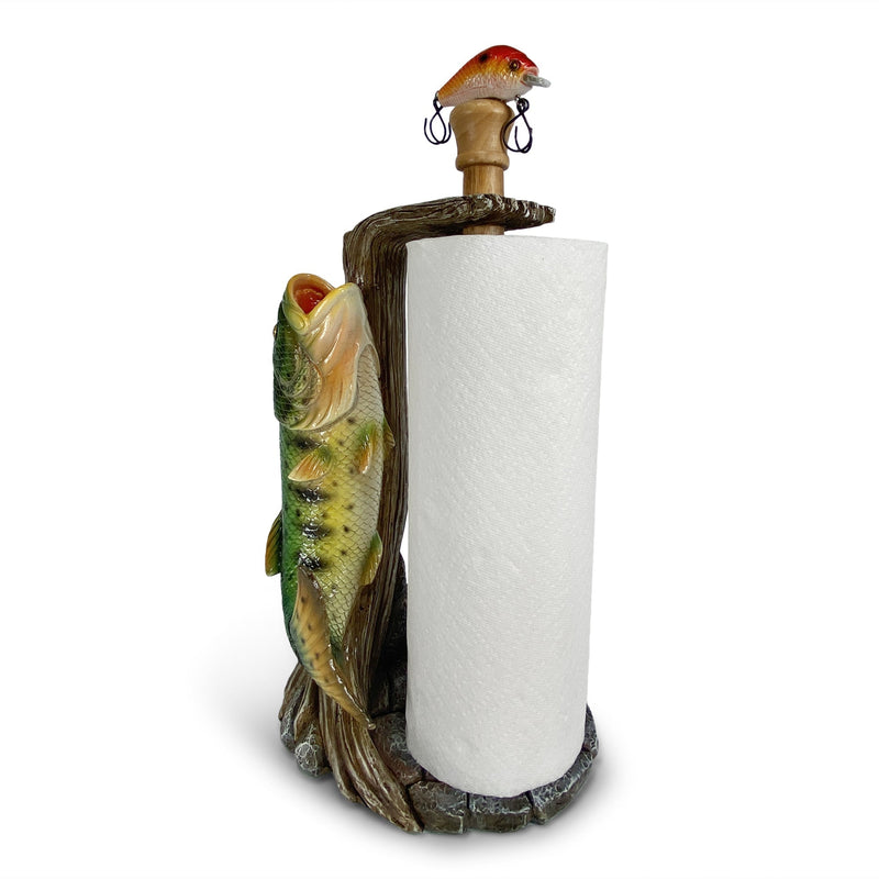 Load image into Gallery viewer, Paper Towel Holder-Largemouth Bass
