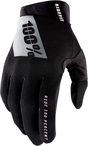 100% Ridefit Gloves - Black - Small 10010-00000