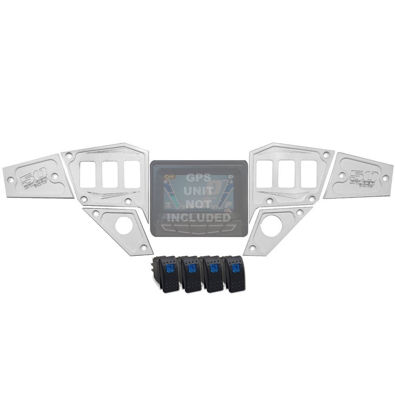 Load image into Gallery viewer, RZR Dash Panel Digital GPS 6 piece with switches
