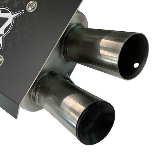 Aftermarket Assassins Stainless Slip-On Exhaust for 2016+ Polaris General / RZR 1000 S