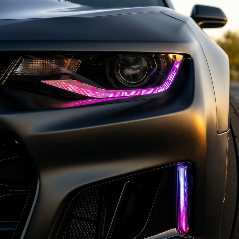 Load image into Gallery viewer, Chevrolet Camaro Flow Series Multicolor DRL Boards (2016-2018)
