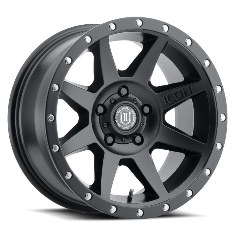 Load image into Gallery viewer, ICON Rebound 17x8.5 5x5.5 0mm Offset 4.75in BS Satin Black Wheel
