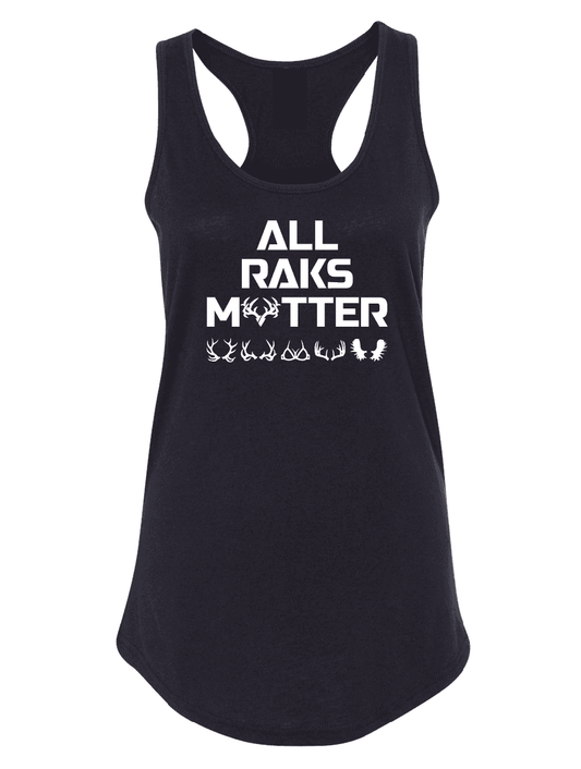 Womens All Raks Matter ™ Boobies Racerback Tank - Skoutley Outdoors LLC