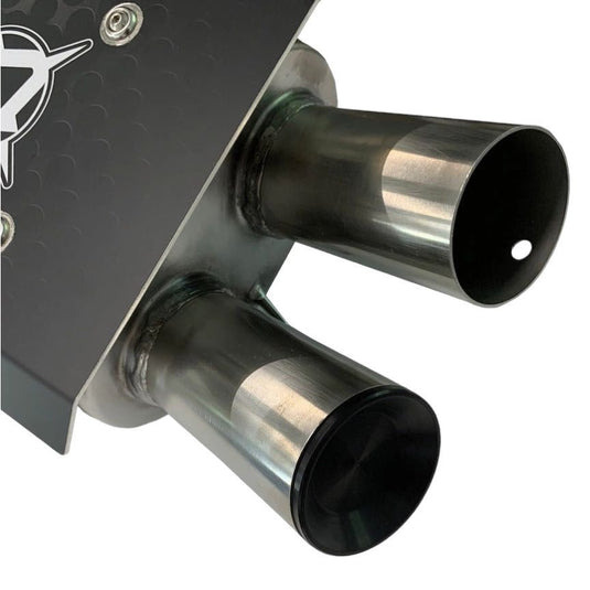 Aftermarket Assassins Stainless Slip-On Exhaust for RZR XP Turbo / Turbo S
