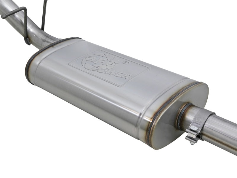 Load image into Gallery viewer, aFe Mach Force-XP Exhaust 3in CB SS 15-17 GM Colorado/Canyon 2.5L/3.6L Side Exit w/ Polished Tip
