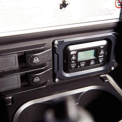 Load image into Gallery viewer, Yamaha Wolverine X4 Audio Pod System with MRB3 Dash Kit and Overhead Front Speaker Pods

