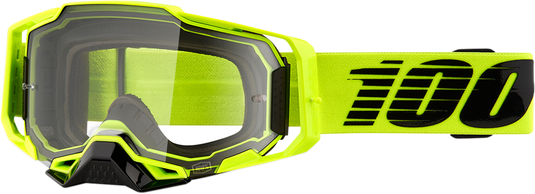 100% Armega Goggles - Nuclear Citrus - Clear 50004-00003