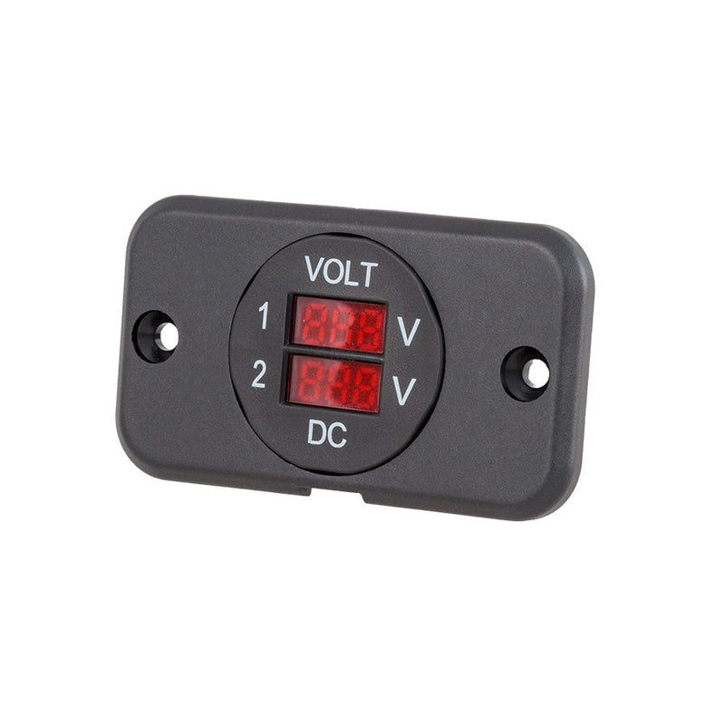 Load image into Gallery viewer, 29mm Panel Mount Dual Volt Meter (9-48Vdc)
