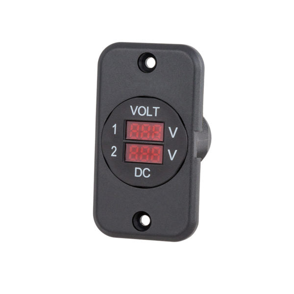 Load image into Gallery viewer, 29mm Panel Mount Dual Volt Meter (9-48Vdc)
