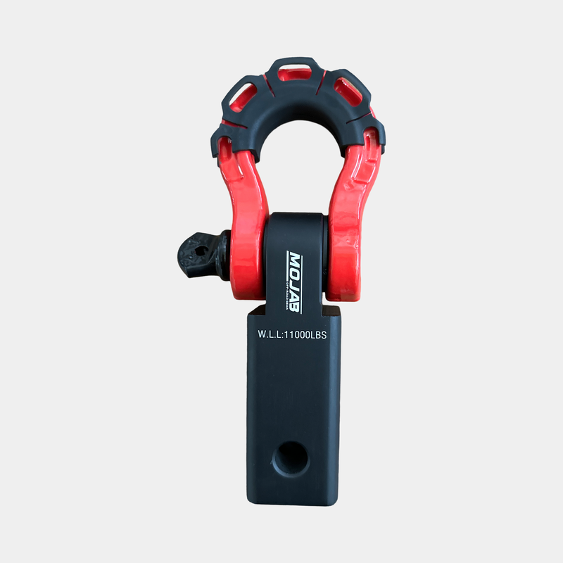 Load image into Gallery viewer, 2&#39;&#39; Aluminum Hitch Receiver with Steel D-Shackle (LIFETIME WARRANTY)
