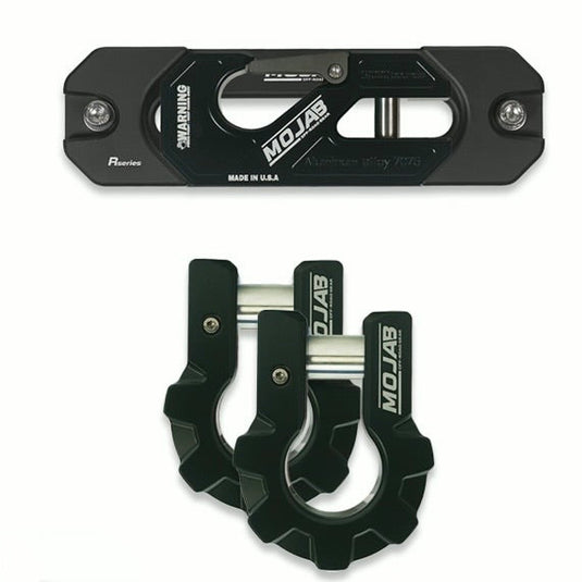 Color-Matched Recessed Winch Shackle & 3/4”  Aluminum D-Shackles