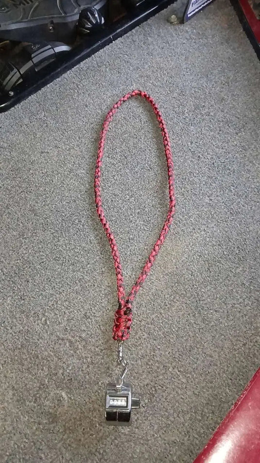 Custom Paracord Dog Whistle & Fish Counter Lanyard – Durable, Handmade, & Multi-Use