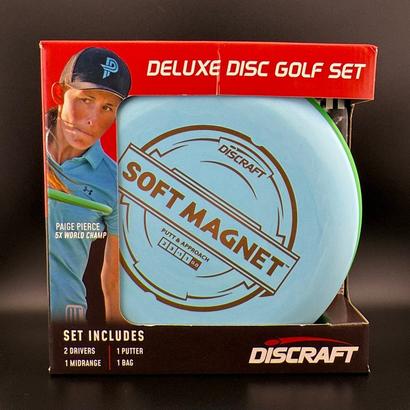 Load image into Gallery viewer, Deluxe Disc Golf Set - 4 Discs &amp; Bag

