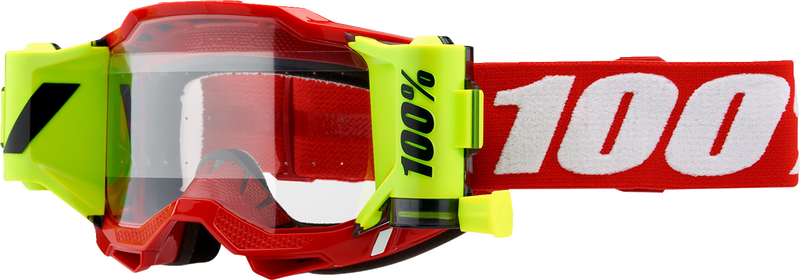 Load image into Gallery viewer, 100% Accuri 2 Forecast Goggles - Neon Red - Clear 50017-00004
