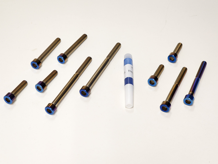 Load image into Gallery viewer, Surron Light Bee/Talaria Sting Bar Mount Titanium Bolt Kit By Warp 9
