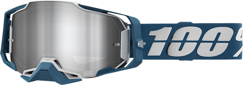 Load image into Gallery viewer, 100% Armega Goggles - Albar - Flash Silver 50005-00005
