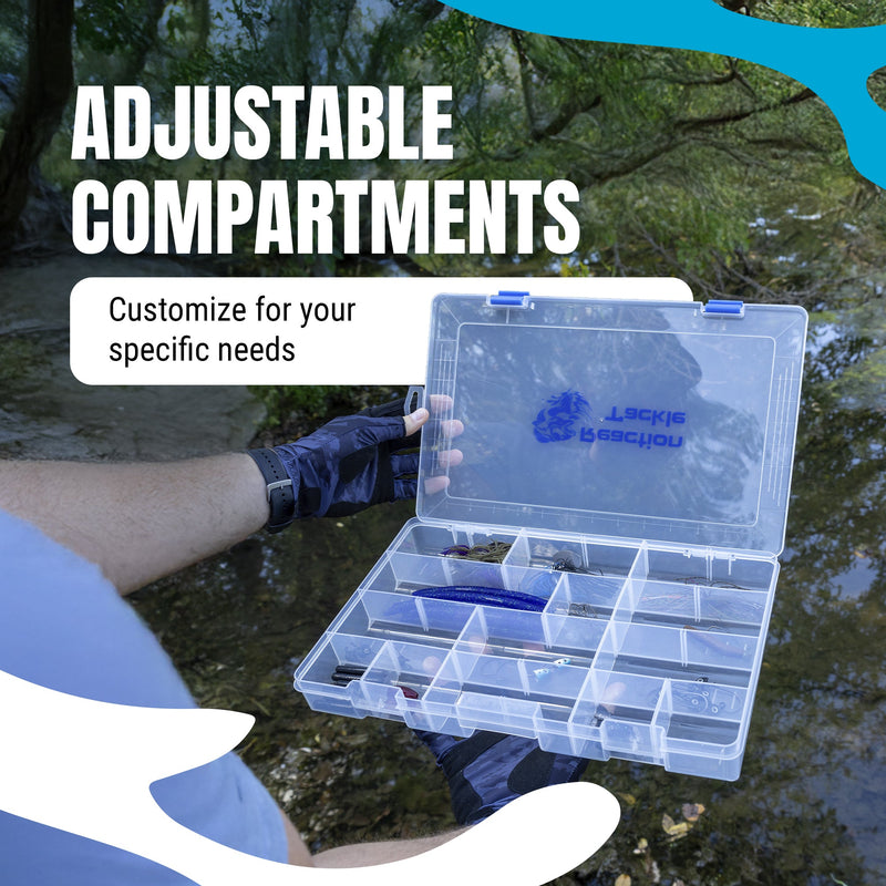 Load image into Gallery viewer, Reaction Tackle Basic Tackle Tray- Affordable, Lightweight Design with 2 Secure Clips
