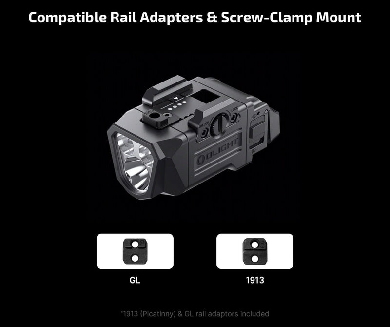 Load image into Gallery viewer, Olight PL-X Dual Beam Weapon Light 1200 Lumen USB-C Rechargeable Pistol Light
