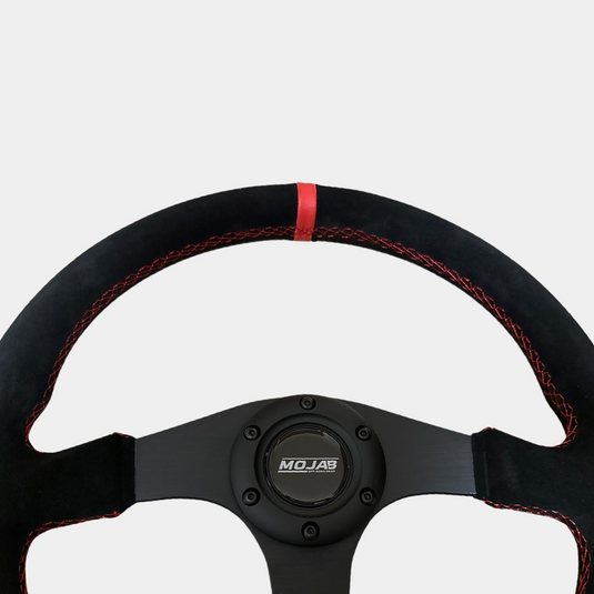 13.5'' MOJAB Flat Steering Wheel Leather or Suede