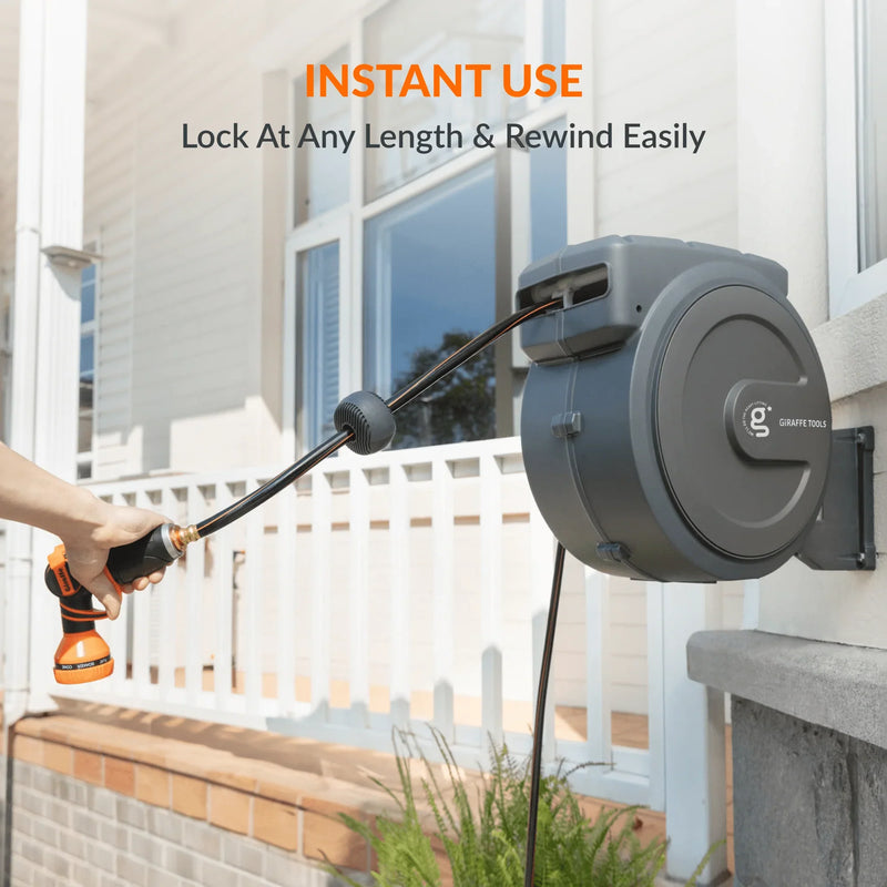 Load image into Gallery viewer, Retractable Garden Hose Reel 62ft-155ft
