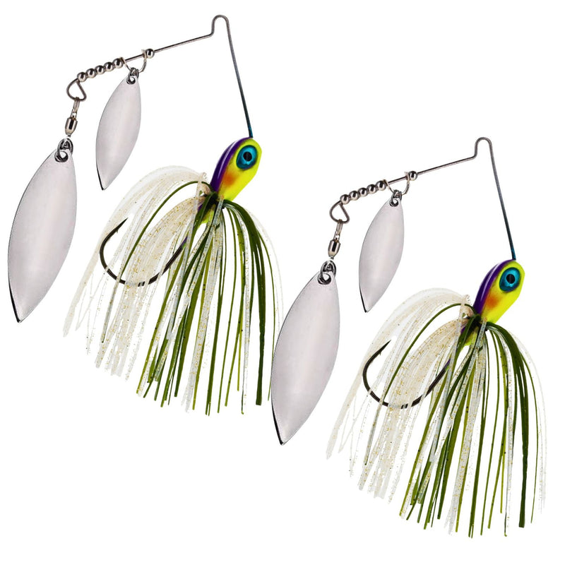 Load image into Gallery viewer, Reaction Tackle Tungsten Double Willow Blade Spinnerbait Jigs (2-Pack)
