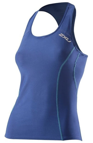 2XU Women's Active Tri Singlet, Blue (X-Small)