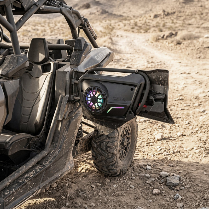 Load image into Gallery viewer, Can-Am Maverick X3 (2017-Up) Rear Door Speaker Panels with Digital LED Badge
