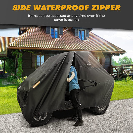 UTV 420D Waterproof Covers 2 Seater for Can-Am, Polaris, Kawasaki