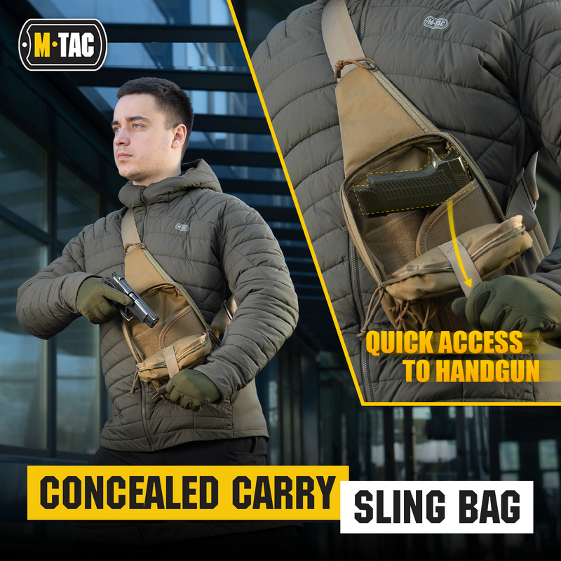 Load image into Gallery viewer, M-Tac Tactical Bag Shoulder Chest Pack with Sling &amp; Loop Panel
