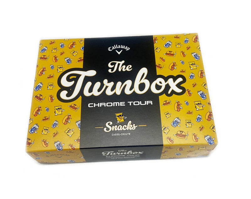 Load image into Gallery viewer, Callaway Chrome Tour Golf Balls Turnbox Snacks Limited Edition
