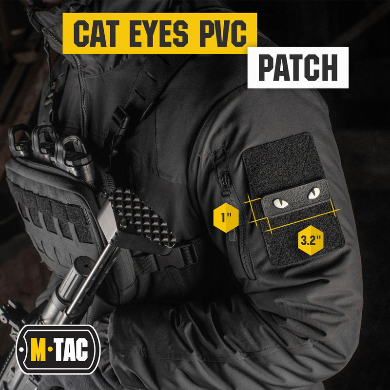 Load image into Gallery viewer, M-Tac Glows in the Dark Cat Eyes Morale Patch 3D PVC
