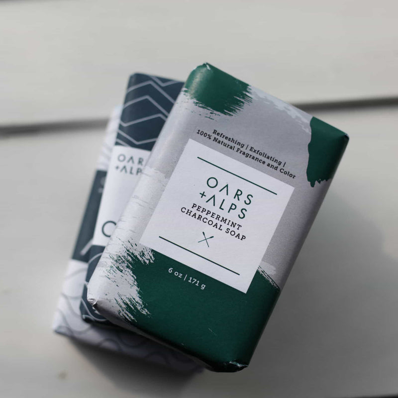 Load image into Gallery viewer, Peppermint Charcoal Bar Soap
