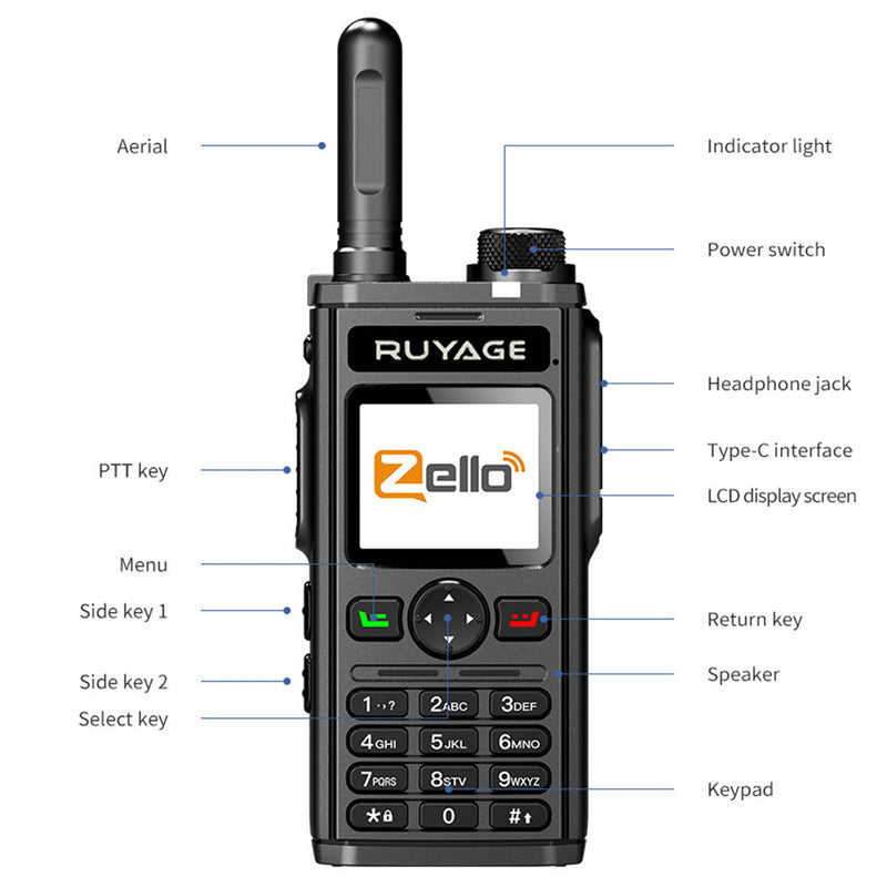 Load image into Gallery viewer, Ruyage Radio Zello Walkie-Talkie(RY98)
